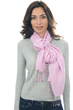 Cashmere & Zijde accessoires platine roze 201 cm x 71 cm